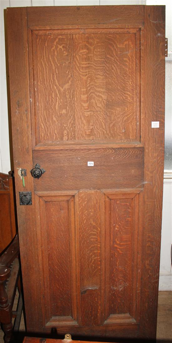 Three oak doors